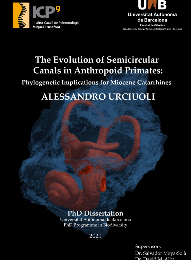 Portada del treball de tesi doctoral d'Alessandro Urciuoli