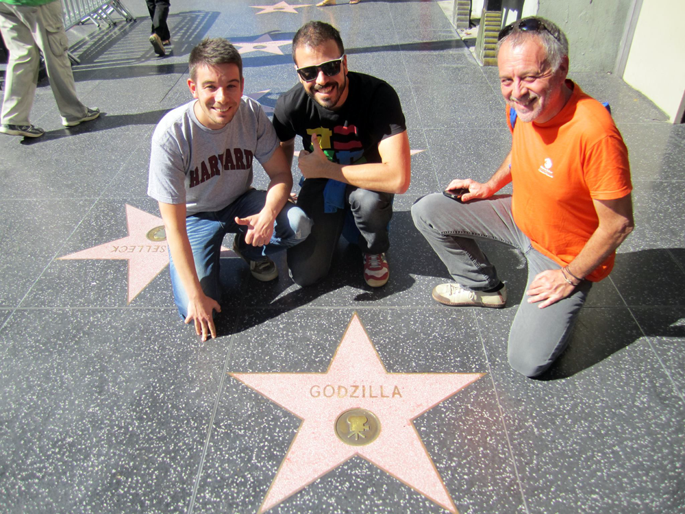 Isaac Casanovas, Angel Lujan i Salvador Moyà (ICP) al Hall of Fame de LA (Isaac Casanovas)