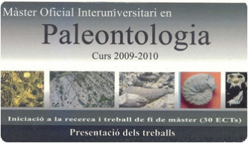 Presentació dels Treballs de Recerca del Màster en Paleontologia