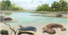 Recreació del paleoambient del Miocè de Břešťany (Repíblica Txeca) Roc Olivé / © Institut Català de Paleontologia Miquel Crusafont. Amb la col·laboració de la Fundación Española para la Ciencia y la Tecnología – Ministerio de Economía, Industria y Competitividad.