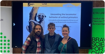 Oriol Monclús-Gonzalo defends his doctoral thesis on the locomotor evolution of primates