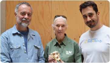 Jane Goodall visita la sede del ICP