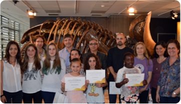 Entrega de los premios del concurso literario "Historias Fósiles"