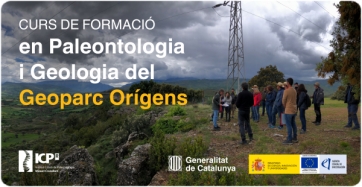 Fotografía de los participantes en el &quot;Curso de Formación en Paleontología y Geología del Geoparque Orígens&quot;